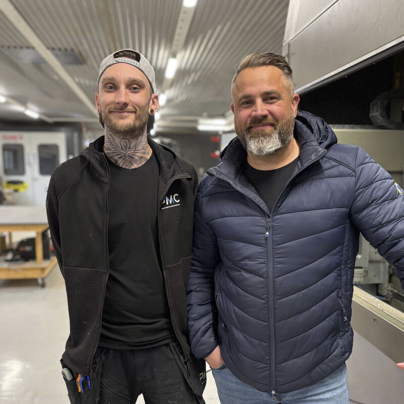 Glaspartier i aluminium - PMC i Strängnäs